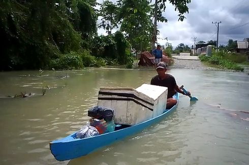 Tanggul Sungai Rongkong Jebol, 3 Desa di Luwu Utara Terendam Banjir