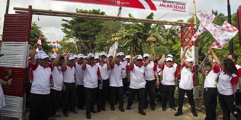 Start Point Acara Jalan Sehat dari Lapangan Aji Kuning