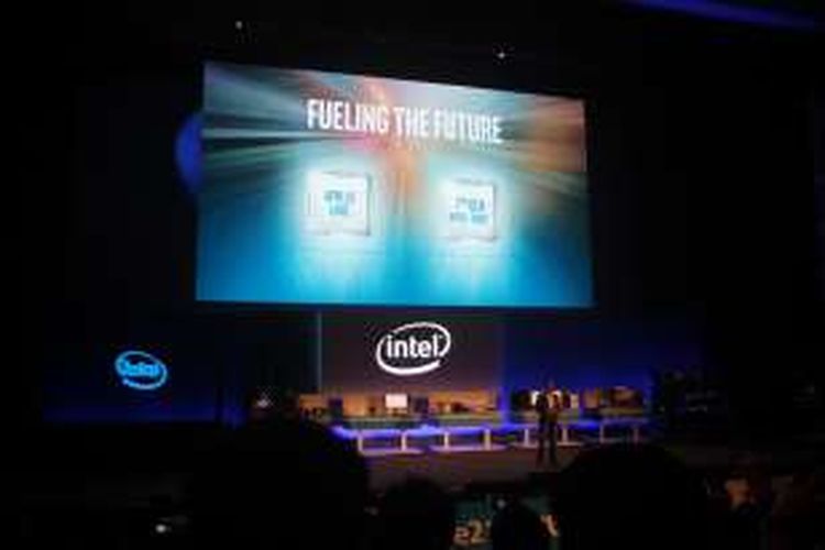 Intel mengumumkan rencana peluncuran dua prosesor baru mereka, Apollo Lake dan prosesor generasi ketujuh Intel Core dalam Computex 2016 di Taipei, Selasa (31/5/2016).