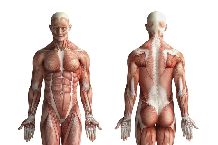Ilustrasi mengenal sistem otot manusia.