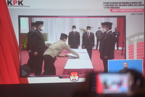 Pelantikan 1.271 Pegawai KPK dan Janji Tak Kurangi Semangat Pemberantasan Korupsi