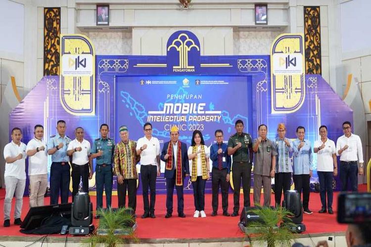 Penutupan Mobile Intellectual Property Clinic 2023 di Universitas Haluoleo, Kendari, Sulawesi Tenggara, Selasa (26/9/2023) 
