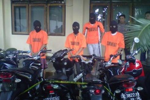 Polisi Yogya Ringkus 4 Pencuri Motor Jaringan Palembang