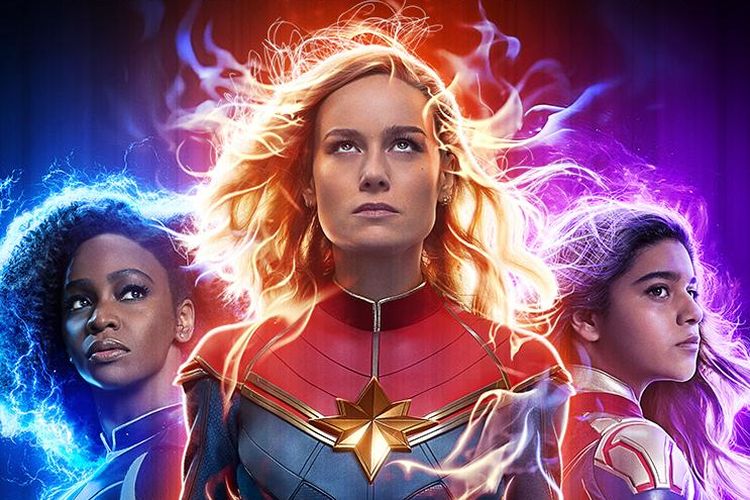 Poster The Marvels terbaru yang tayang di IMAX. 