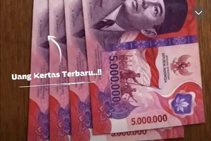 Ramai soal Uang Kertas Rp 5 Juta Disebut sebagai Rupiah Terbaru, Ini Kata BI dan Peruri
