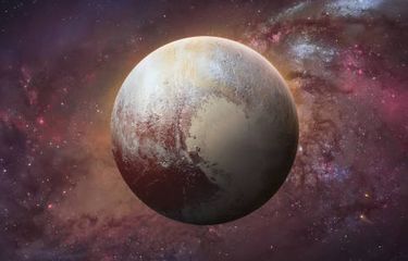 Ilustrasi planet kerdil Pluto.