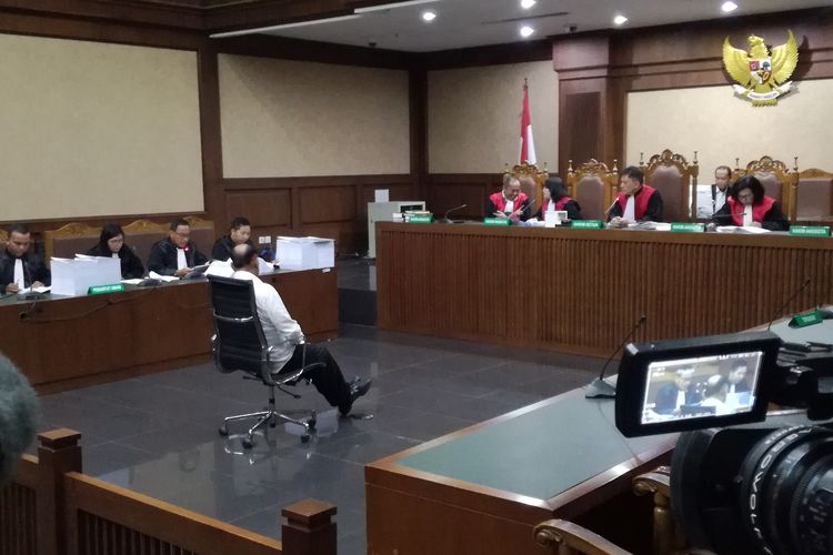Sidang tuntutan terdakwa mantan anggota Komisi II DPR Markus Nari di Pengadilan Tipikor Jakarta, Senin (28/10/2019)