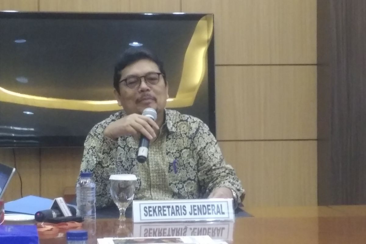 Sekretaris Jenderal Kementerian Keuangan Hadiyanto di Jakarta, Rabu (14/11/2018).