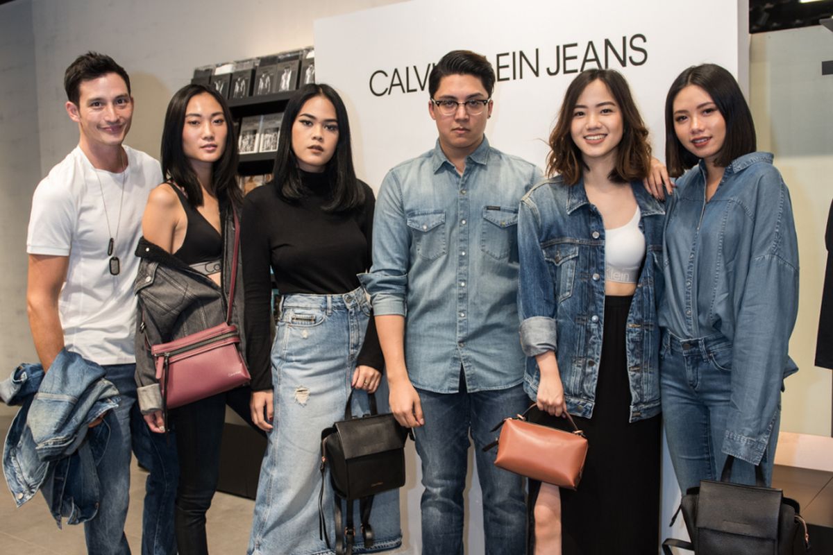 Kemeriahan pembukaan toko perdana Calvin Klein Jeans.