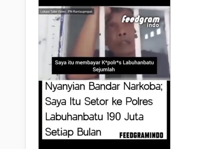 Viral Bandar Narkoba Akui Setor Rp 190 Juta ke Polres Labuhanbatu, Propam Polda Sumut Selidiki