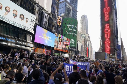 Pemilu AS: Warga New York Rayakan Kekalahan Trump dengan Suka Ria