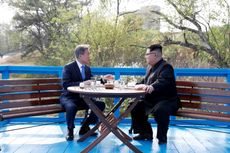 Inilah 4 Momen Penting 12 Jam Pertemuan Kim Jong Un dan Moon Jae In