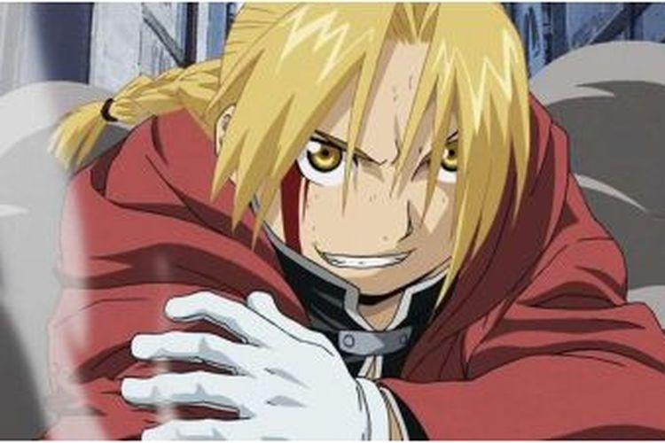 Karakter Edward Elric di anime Fullmetal Alchemist 