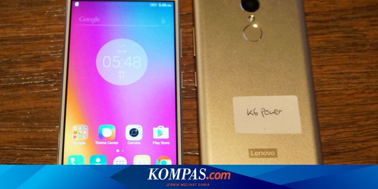 Lenovo Rilis Android K6 Power Di Indonesia Usung Baterai 4 000 Mah Halaman All Kompas Com