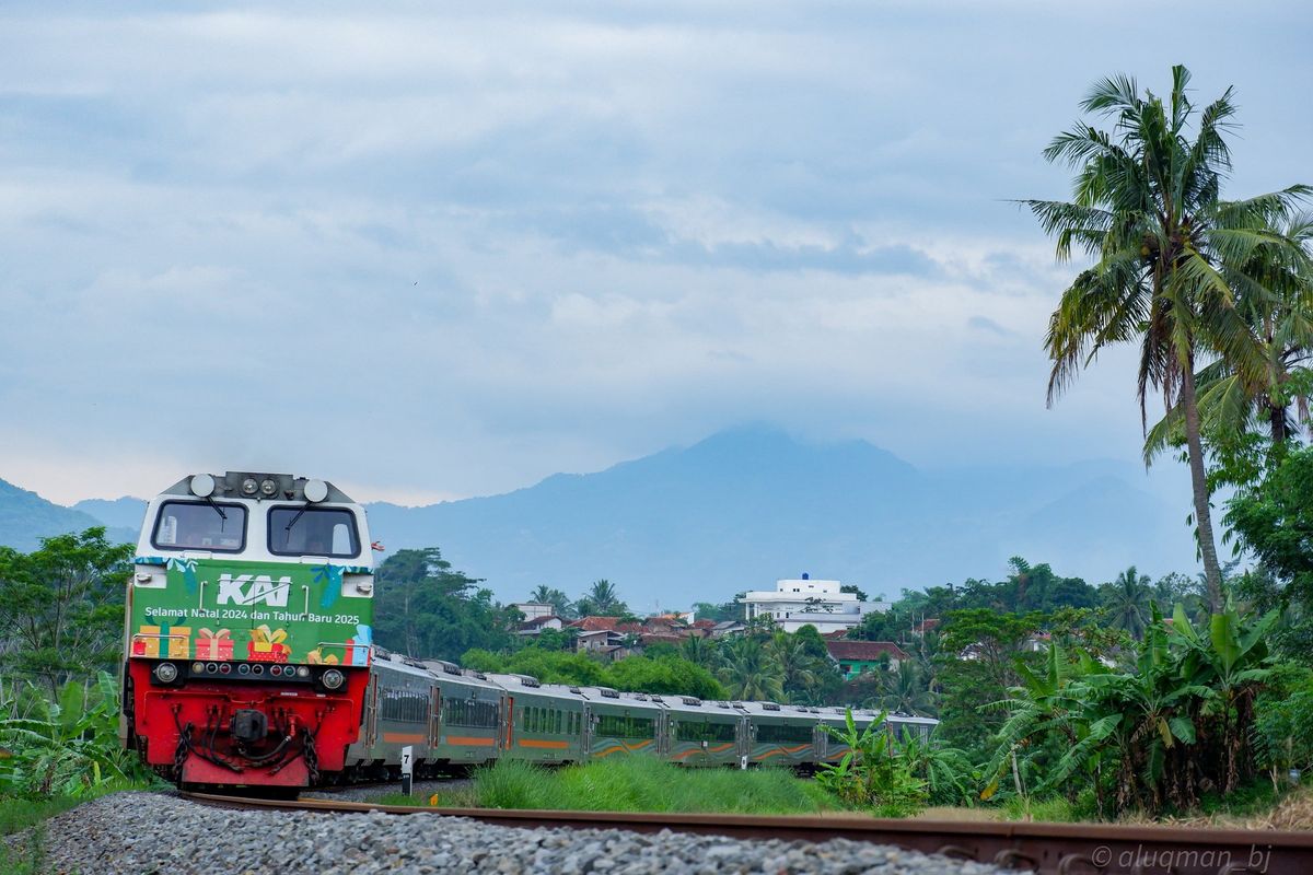 Ilustrasi kereta api dari PT Kereta Api Indonesia (KAI).
