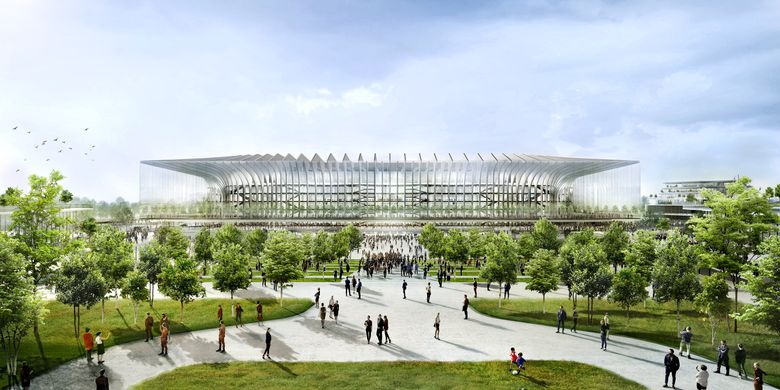 Rancangan desain Stadion The Cathedral, stadion baru AC Milan dan Inter Milan