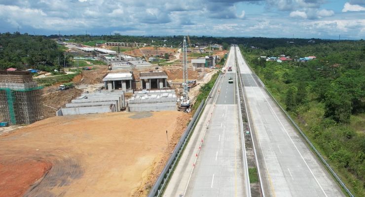 Progres Tol IKN Seksi 1A Bandara Sepinggan-Balikpapan Selatan 5 Persen