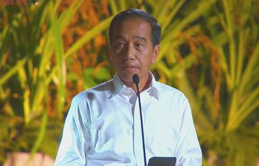 Presiden Joko Widodo saat membuka acara welcoming dinner KTT ke-42 ASEAN di Labuan Bajo, Nusa Tenggara Timur (NTT) pada Rabu (10/5/2023) malam. Jokowi singgung masalah krisis pangan.