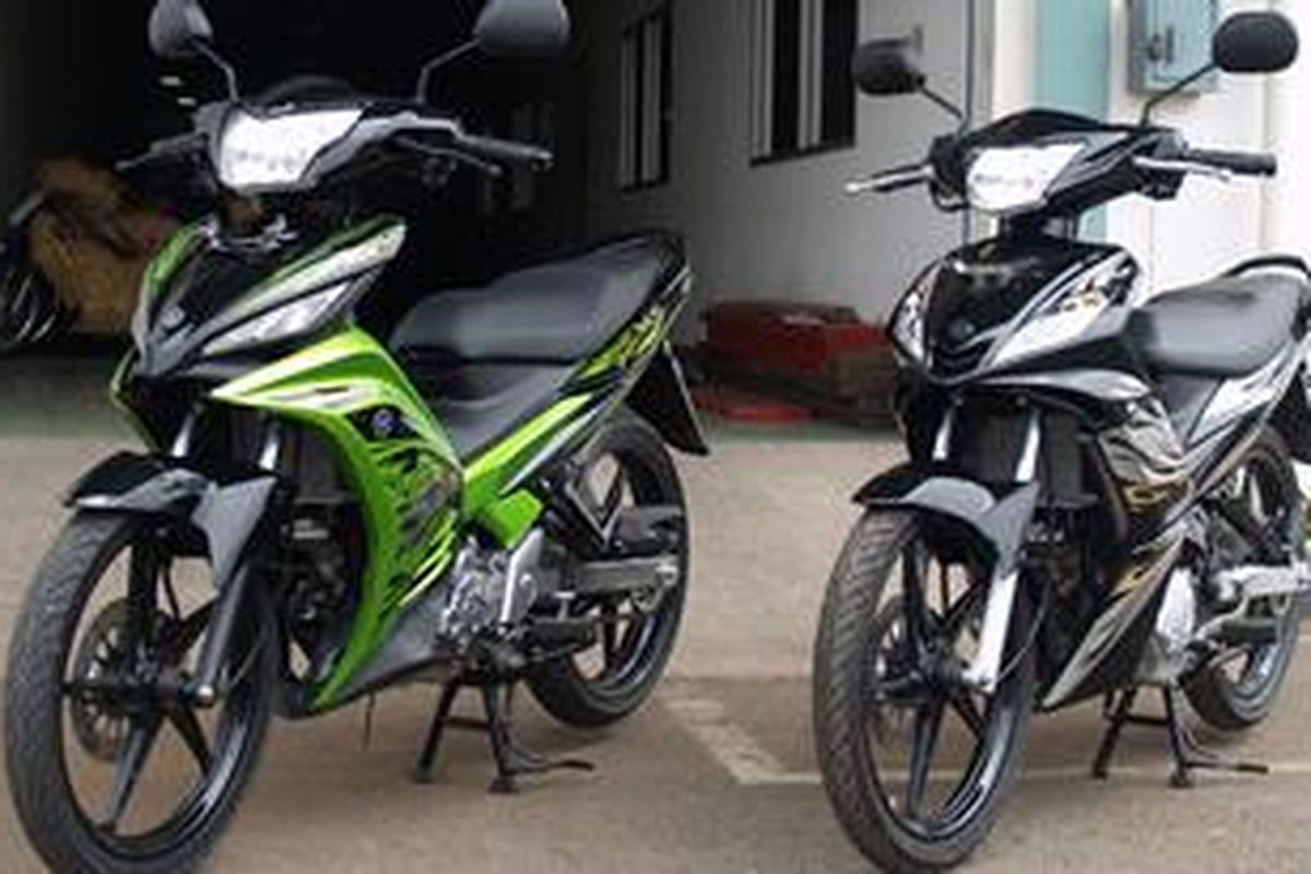 All-New Jupiter MX (kiri) dan Jupiter MX sekarang (kanan)