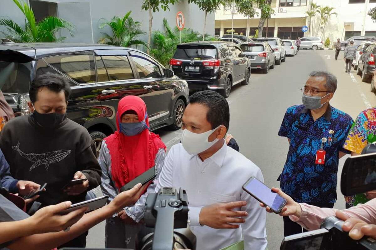 Bupati Lumajang Thoriqul Haq menghadiri pemeriksaan di Mapolda Jatim, Kamis (9/7/2020).