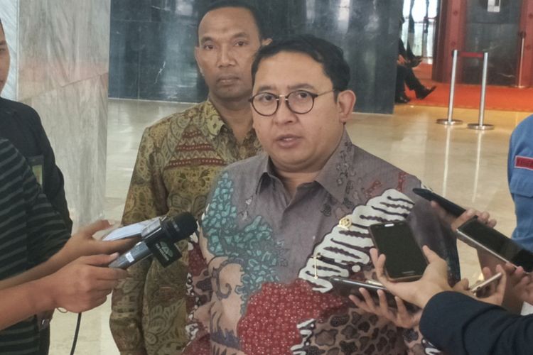 Wakil Ketua Umum Partai Gerindra Fadli Zon saat ditemui di Kompleks Parlemen, Senayan, Jakarta, Selasa (27/2/2018).