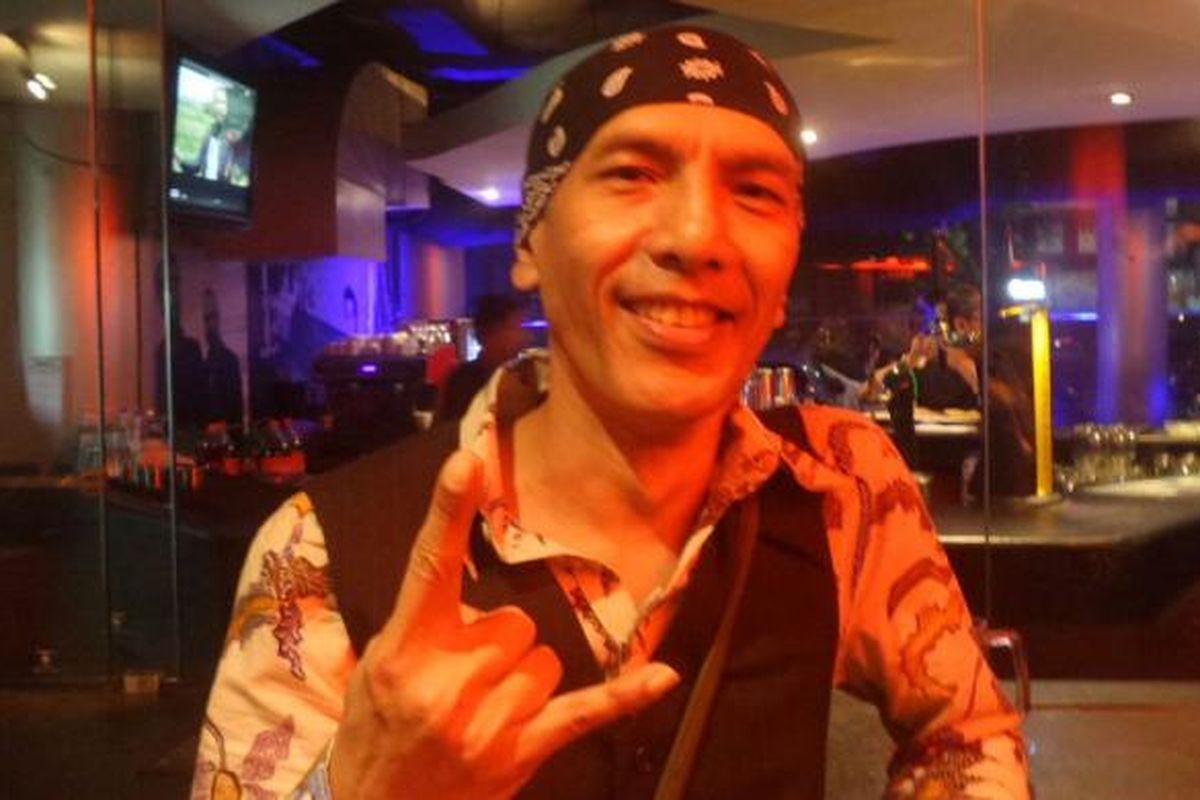 Yuke Sampurna diabadikan dalam sebuah acara amal di Rolling Stone Cafe, Ampera Raya, Jakarta Selatan, Senin (26/9/2016).