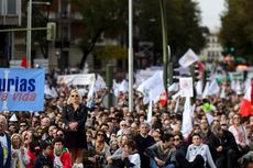 Ribuan Warga Spanyol Tuntut Pemerintah Larang Aborsi
