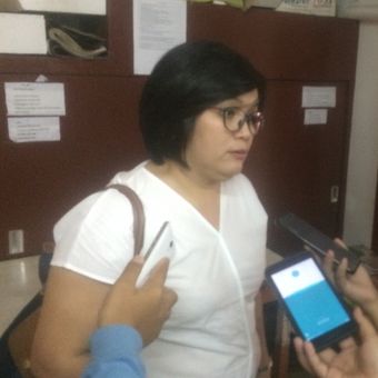 Direktur Eksekutif Jurnal perempuan Atnike Nova Sigiro di Kantor Kontras, Jakarta, Kamis (17/5/2018).