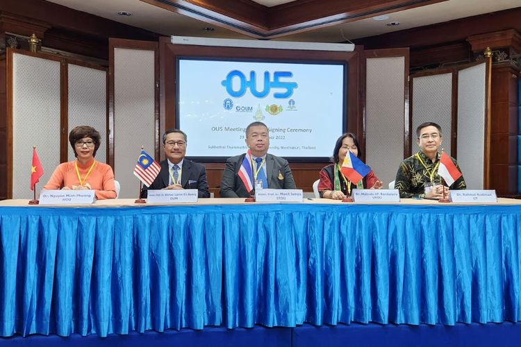 OU5 Meeting diselenggarakan di Sukhothai Thammathirat Open University (STOU), Nonthaburi, Thailand. 