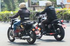 Royal Enfield Tes Scram 650 dan Classic 650