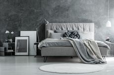 6 Ide Mendekorasi Kamar Tidur dengan Warna Abu-abu