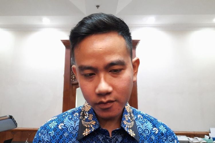 Wali Kota Solo Gibran Rakabuming Raka di Solo, Jawa Tengah, Senin (17/4/2023).