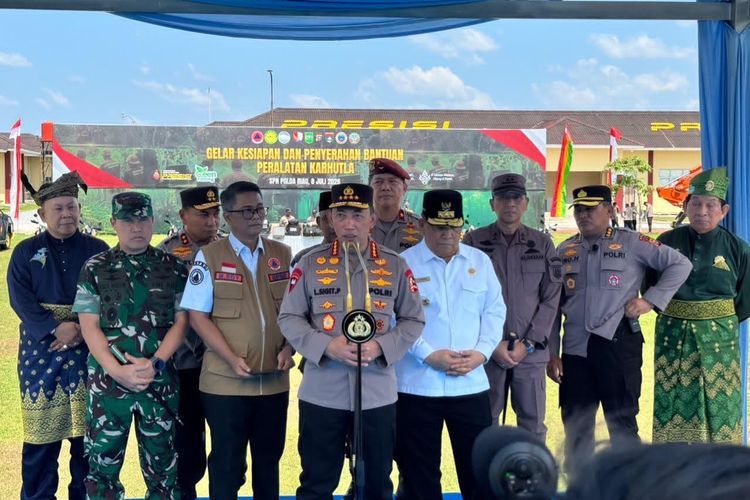 Kapolri Sebut Riau Punya Dua Musim Rawan Karhutla, Minta Jajaran Siaga  