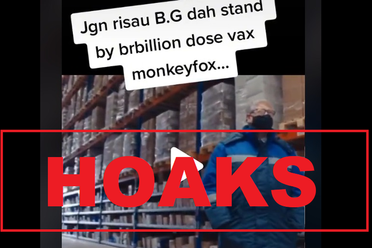 Hoaks, Bill Gates telah menyiapkan miliaran vaksin cacar monyet
