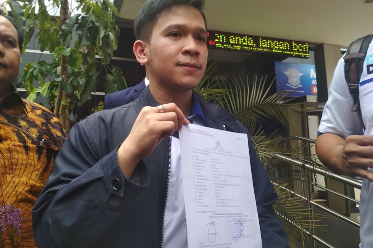 Jordi Onsu saat ditemui di Polda Metro Jaya, Jakarta Selatan, Senin (11/11/2019).