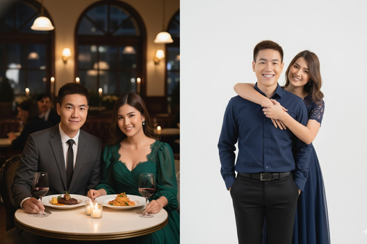 Ilustrasi foto pasangan Gemini AI