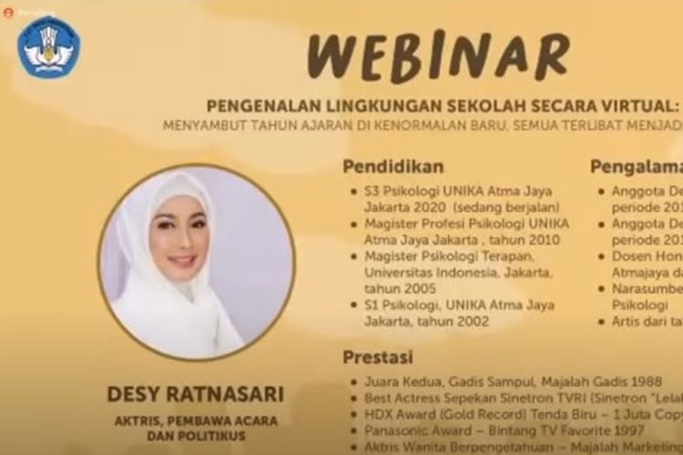 Kemendikbud Menyelenggarakan Seri Webinar Keempat: Pengenalan Lingkungan Sekolah Secara Virtual