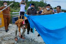 Baru Usia 6 Bulan, Jembatan Santan Senilai Rp 14 Miliar di Kukar Sudah Rusak