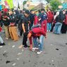 Aksi Mahasiswa Bersihkan Sampah Usai Unjuk Rasa di Bundaran Tugu Saronde Gorontalo