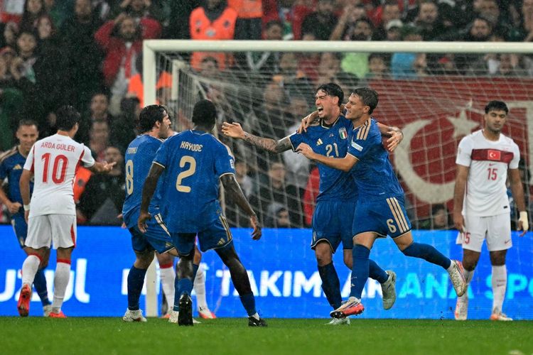 Hasil Turkiye Vs Italia 1-4, Francesco Pio Esposito Tutup Pesta Gol Gli Azzurri