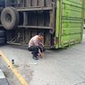 Rem Blong, Truk Boks Tabrak Truk Lainnya di Jalan Lingkar Salatiga, Sopirnya Kabur