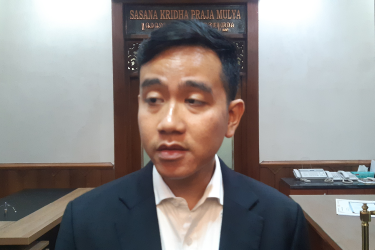 Wali Kota Solo, Gibran Rakabuming Raka di Solo, Jawa Tengah, Jumat (10/11/2023).