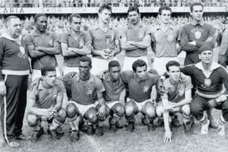 Bellini bersama tim Piala Dunia Brasil 1958.