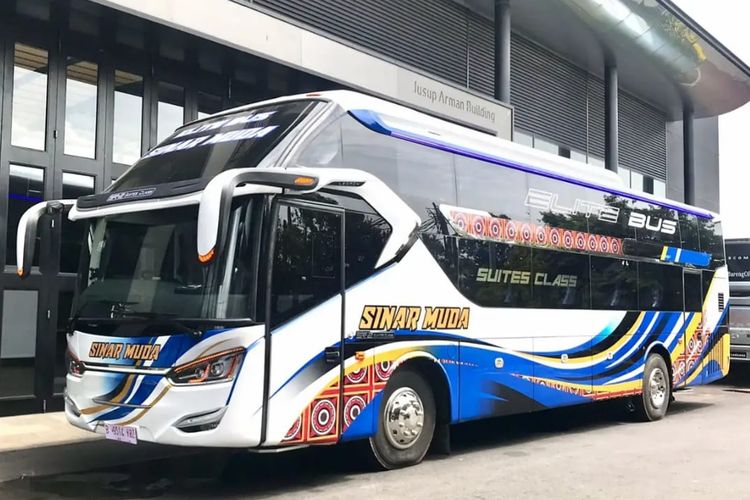 Bus AKAP baru PO Sinar Muda. Layani rute Makassar ke Tana Toraja
