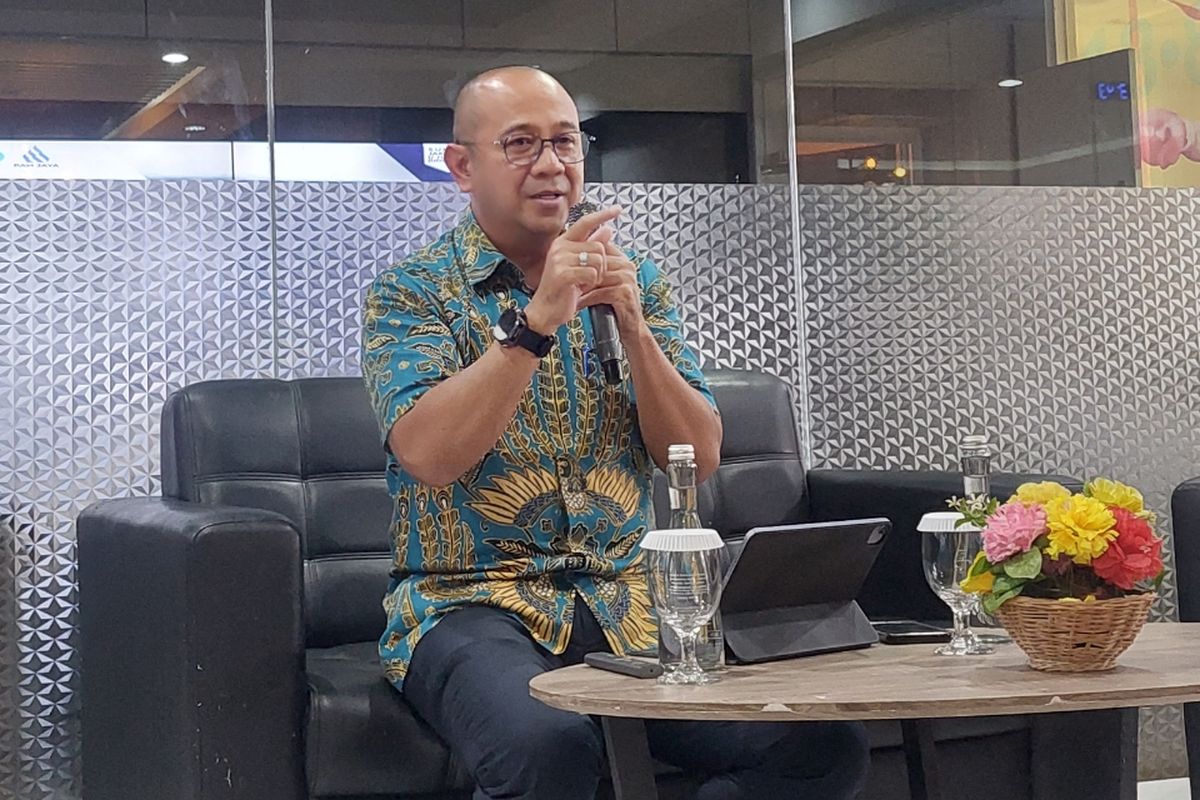 Direktur Utama PAM Jaya Arief Nasrudin saat ditemui di Balai Kota DKI Jakarta, Kamis (9/3/2023).