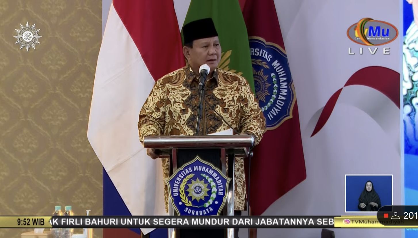 Prabowo Janji Ada Kader Muhammadiyah Isi Kursi Menteri jika Jadi Presiden