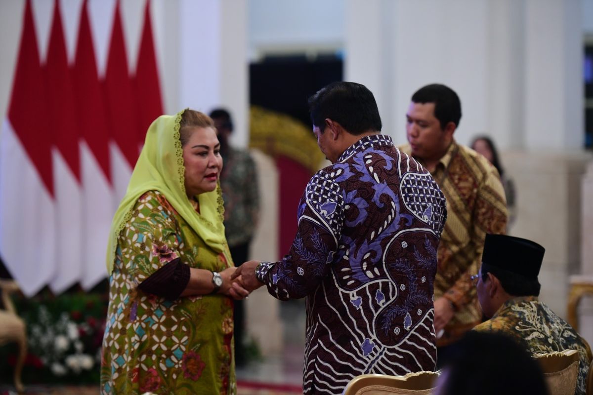 Wali Kota Semarang Hevearita Gunaryanti Rahayu saat menghadiri Rapat Koordinasi Nasional (Rakornas) Pengendalian Inflasi di Istana Negara, Jakarta, Jumat (14/6/2024).