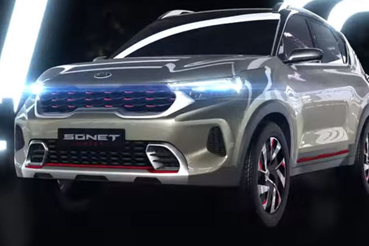 Hasil rendering Kia Sonet, SUV baru yang akan meluncur Agustus 2020.