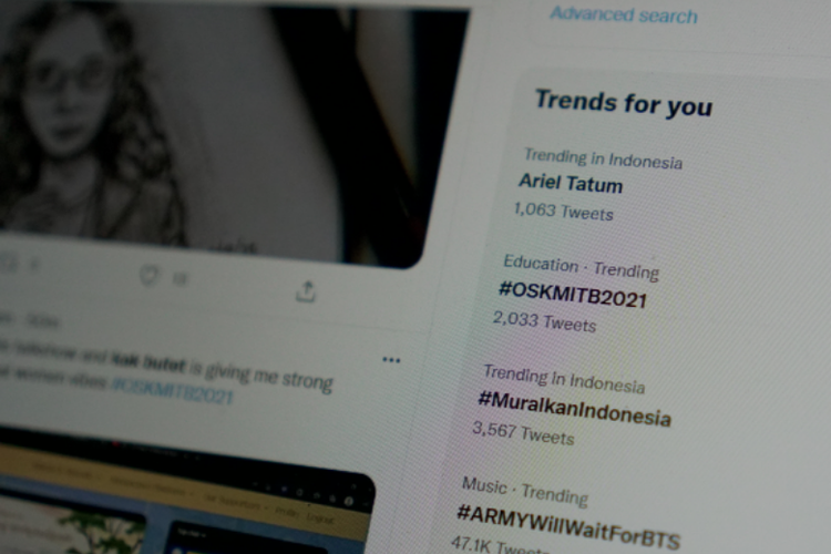 Tagar #OSKMITB2021 trending Twitter di Indonesia. 