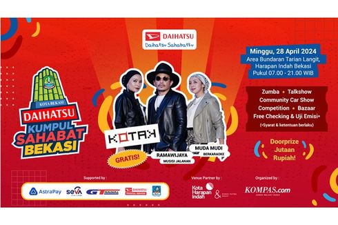 Daihatsu Kumpul Sahabat Bekasi, Nonton Band KOTAK Gratis Besok